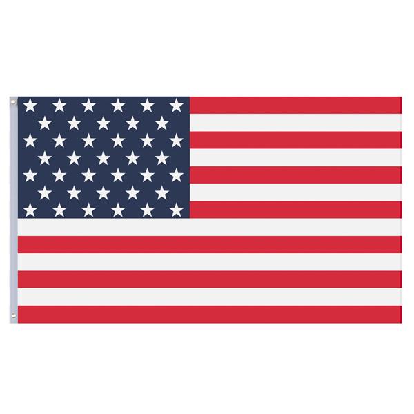 [US-W]25ft Solemn Outdoor Decoration Sectional Halyard Pole US America Flag Flagpole Kit 