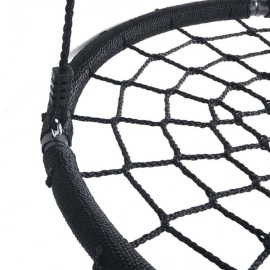 40" Spider Web Swing Nylon Rope Swivel Tree Net Assembled Black